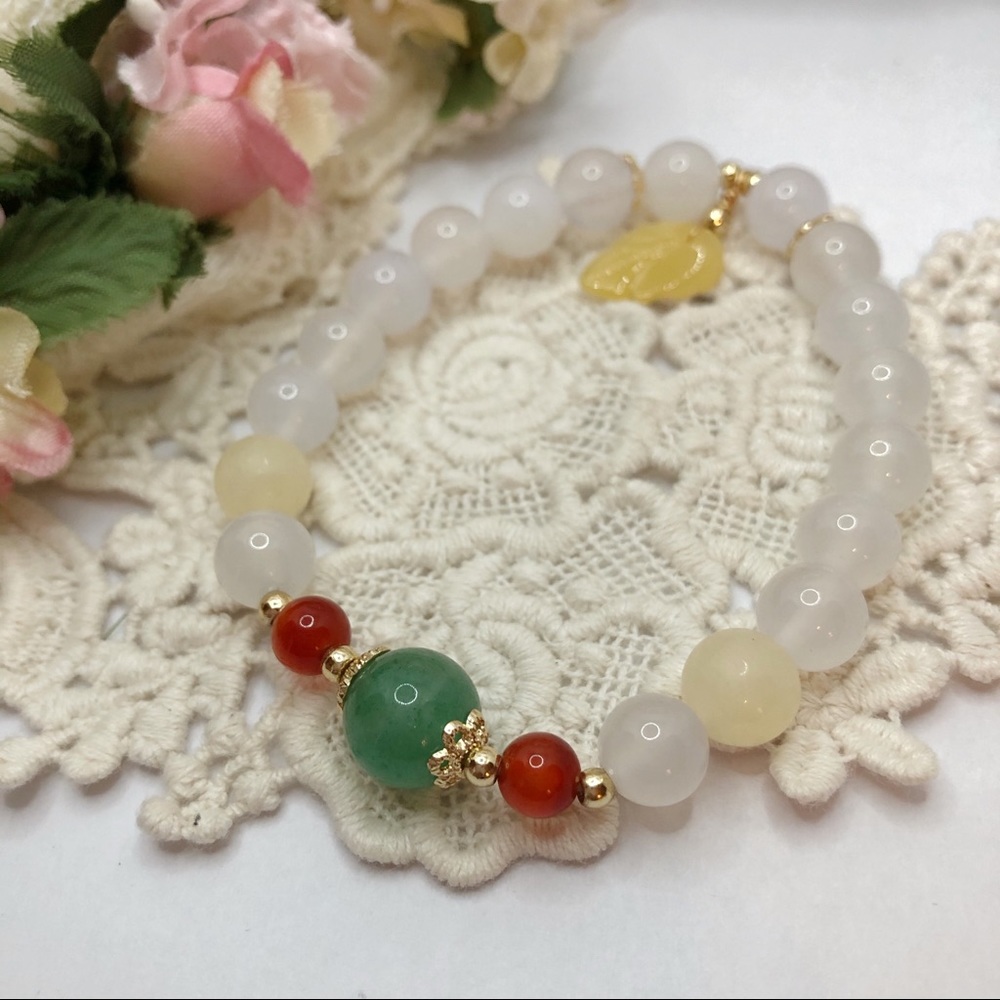 14K Agate Bracelet